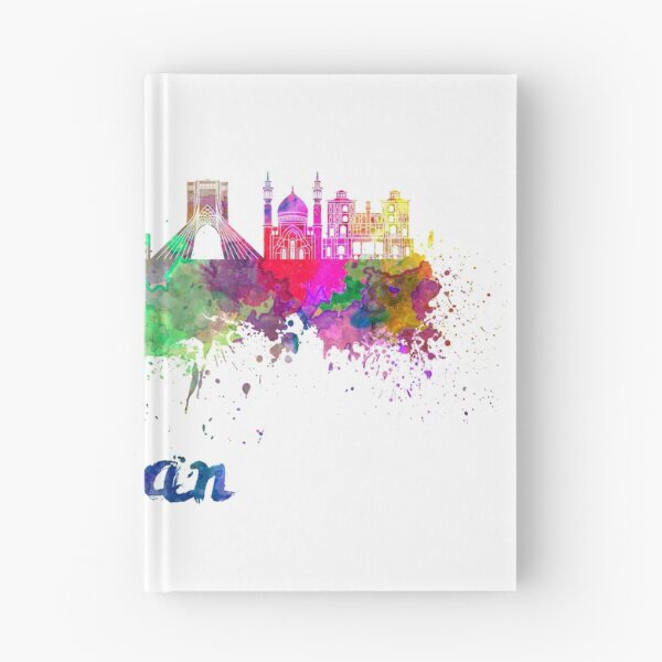 Item preview, Tehran skyline in watercolor designed and sold by paulrommer.