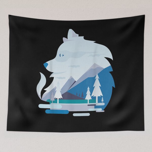 Item preview, Wolf Nature Cool Design Mountain Forest Environmental Wolves  designed and sold by tashiav.