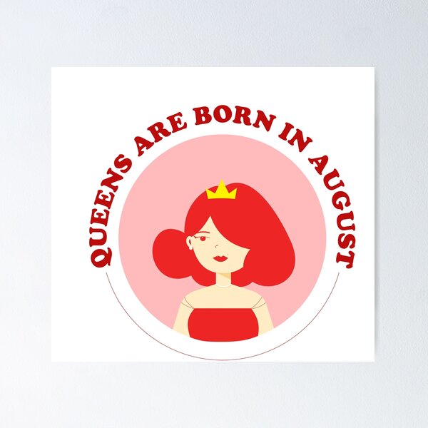 Item preview, Queens Are Born In August Digital Art | The Red Queen Digital Art |  designed and sold by GinaArtHut.