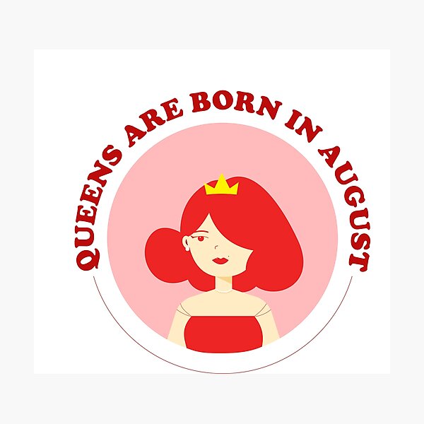 Item preview, Queens Are Born In August Digital Art | The Red Queen Digital Art |  designed and sold by GinaArtHut.