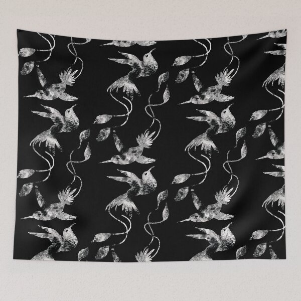 Item preview, There is beauty in darkness abstract hummingbirds designed and sold by TitaCris.