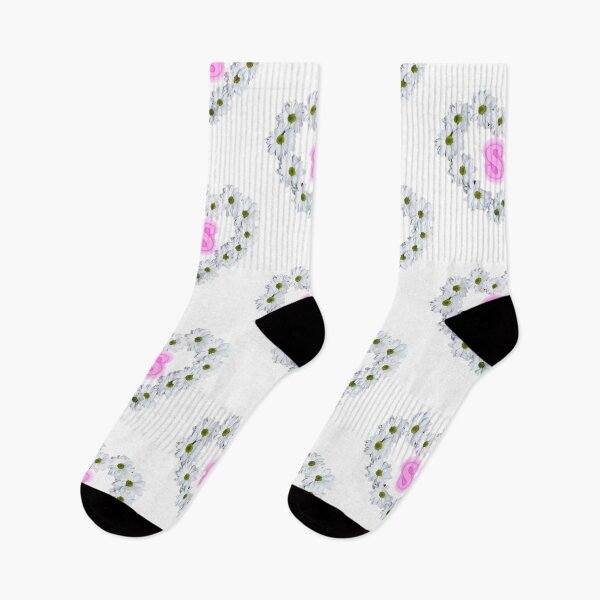 Item preview, Letter s surrounded by a heart of white roses designed and sold by salehstore7.