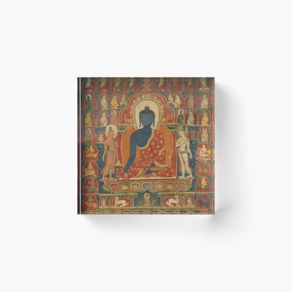 Item preview, Medicine Buddha Tibetan Buddhist Thangka Reproduction designed and sold by Tammy Winand Arts.
