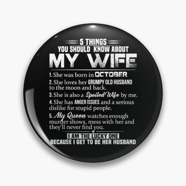 Item preview, 5 Things You Should Know About My Wife Was Born In October  designed and sold by tashiav.