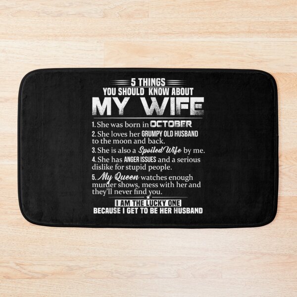 Item preview, 5 Things You Should Know About My Wife Was Born In October  designed and sold by tashiav.