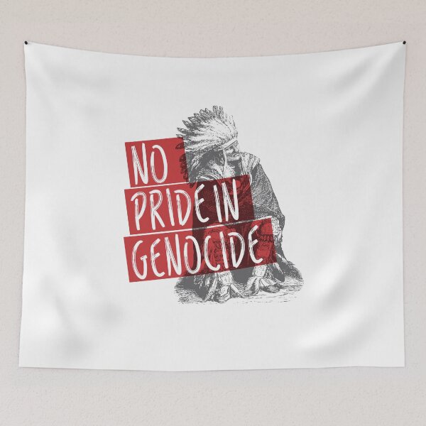 Item preview, No Pride In Genocide - Indigenous Lives Matter - Cancel Canada Day designed and sold by crazycollective.
