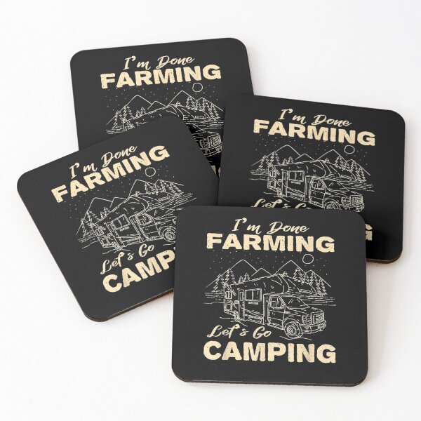 Item preview, Let's Go Camping Done Farming Farming Hiker Farmer Hike  designed and sold by tashiav.