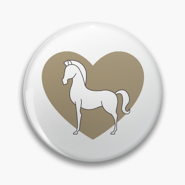 Item preview, Heart horse taupe designed and sold by Iojofruits.