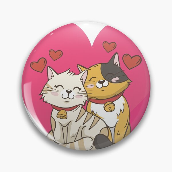 Item preview, Cute Cat Pate, Valentine Cat Couple designed and sold by SLGreenArrow.
