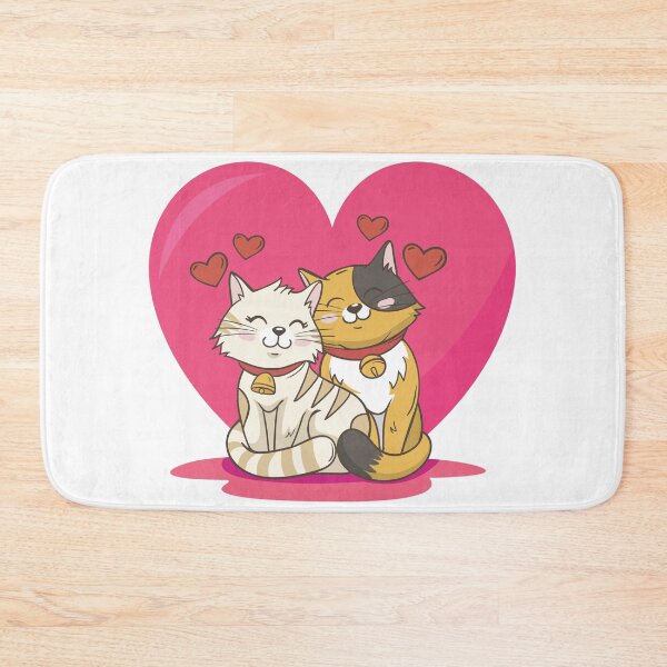 Item preview, Cute Cat Pate, Valentine Cat Couple designed and sold by SLGreenArrow.