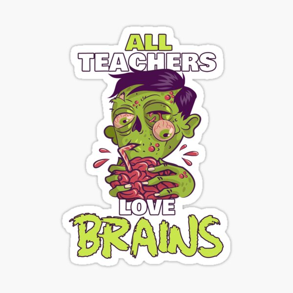  History Teachers love brains skeleton Halloween funny