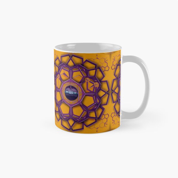Artikelvorschau, Sebliminal - Psychedelische LSD-Hexagone in Orange Lila entworfen und verkauft von PsyStudioShop.