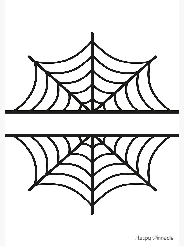 Premium Vector  Halloween spider web split monogram graphic vector design  halloween kid t shirt design vector