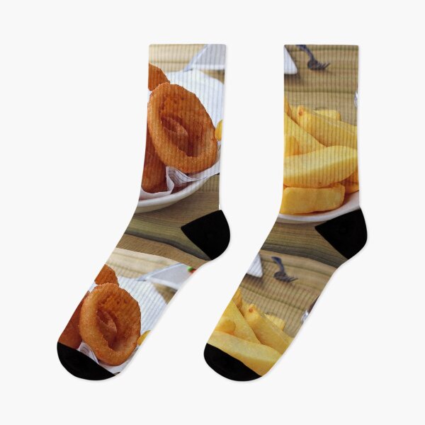 Item preview, onion rings and chunky chips designed and sold by pinkal.
