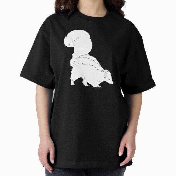 Striped skunk Oversized T-Shirt