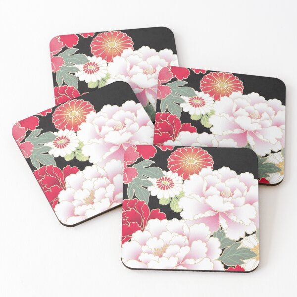 Item preview, Traditional Japanese Flowers Pattern designed and sold by Gymmer-Life.