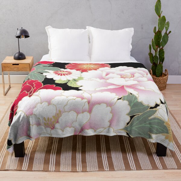 Item preview, Traditional Japanese Flowers Pattern designed and sold by Gymmer-Life.