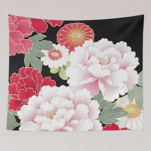 Item preview, Traditional Japanese Flowers Pattern designed and sold by Gymmer-Life.