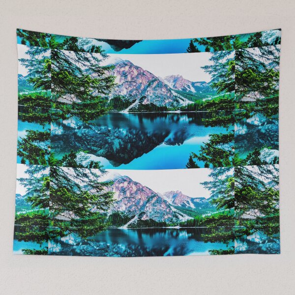 Item preview, River View With Mountain Top and Tearing through Trees designed and sold by cypher33.
