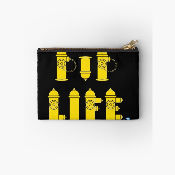 Item preview, Pup Life - Yellow Fire Hydrants on Black Background designed and sold by geareduppup.