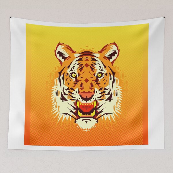 Item preview, Geometric Tiger Head designed and sold by chobopop.
