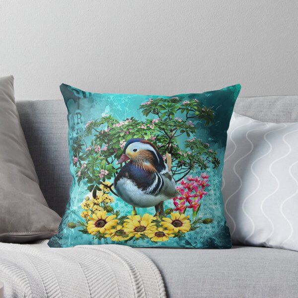Item preview, Mandarin duck with yellow flowers. designed and sold by koalas1414.