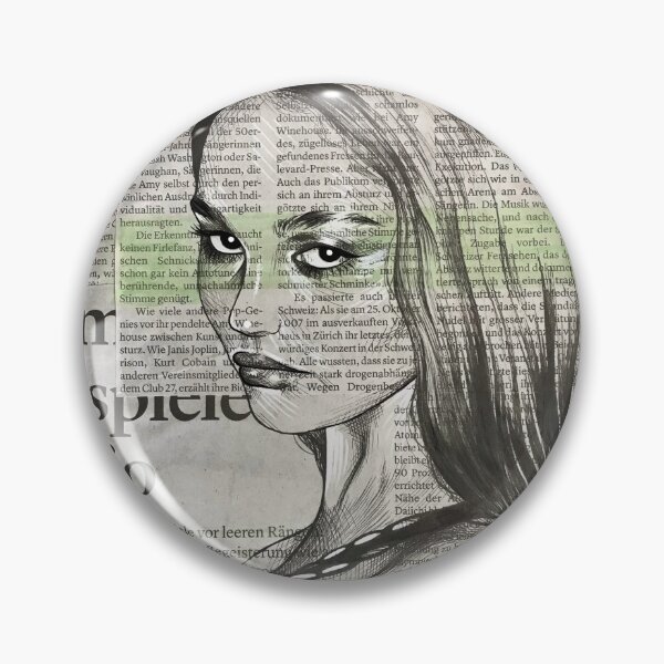 Item preview, Lily Rose Depp portrait on newspaper designed and sold by Munaalunaa.