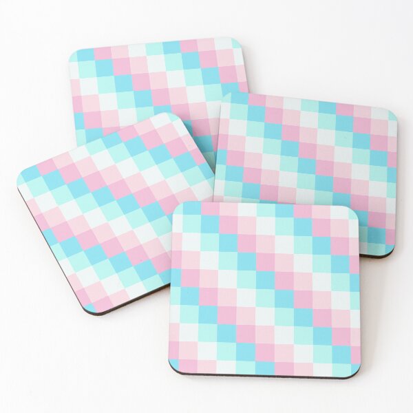 Item preview, Square Blue Pink Mix Pattern designed and sold by DAFIN.