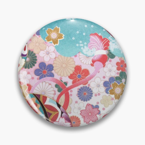 Item preview, Traditional Japanese Flowers Pattern designed and sold by Gymmer-Life.