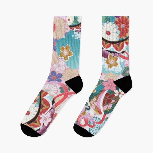Item preview, Traditional Japanese Flowers Pattern designed and sold by Gymmer-Life.