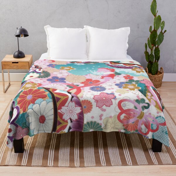 Item preview, Traditional Japanese Flowers Pattern designed and sold by Gymmer-Life.