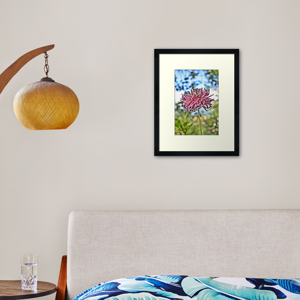 Flower Framed Art Print