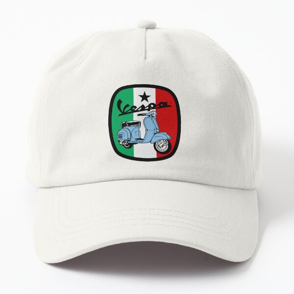 Vespa Classic Badge with Italian Flag Dad Hat