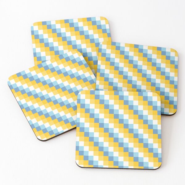 Item preview,  Square Blue Orange Mix Pattern designed and sold by DAFIN.