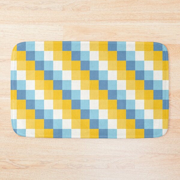 Item preview,  Square Blue Orange Mix Pattern designed and sold by DAFIN.