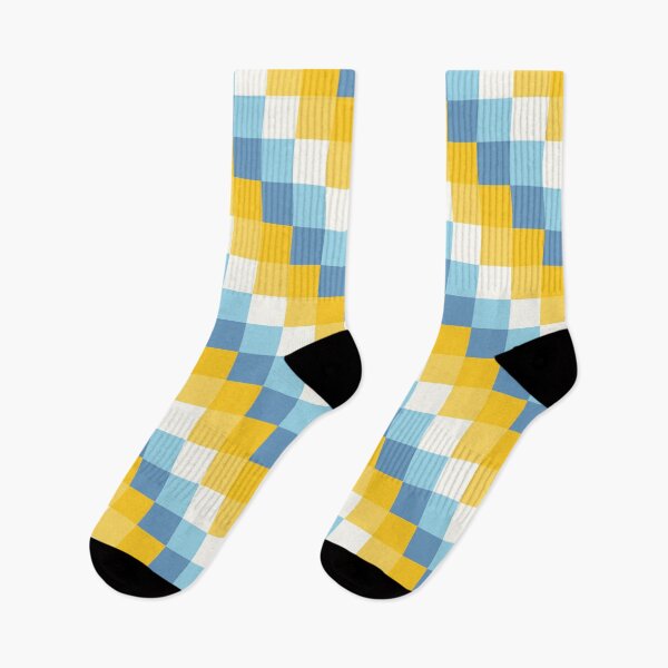 Item preview,  Square Blue Orange Mix Pattern designed and sold by DAFIN.