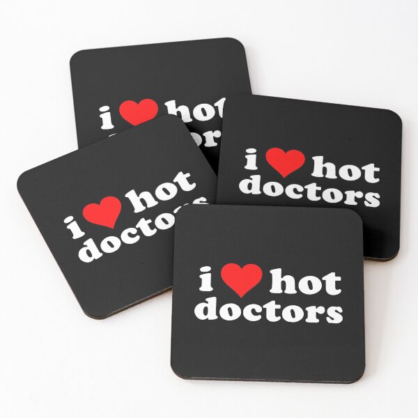 Item preview, I Love Hot Doctors - I Heart Hot Doctors, PhD, MD, Graduation Day, Dissertation Defense designed and sold by jadedscientist.