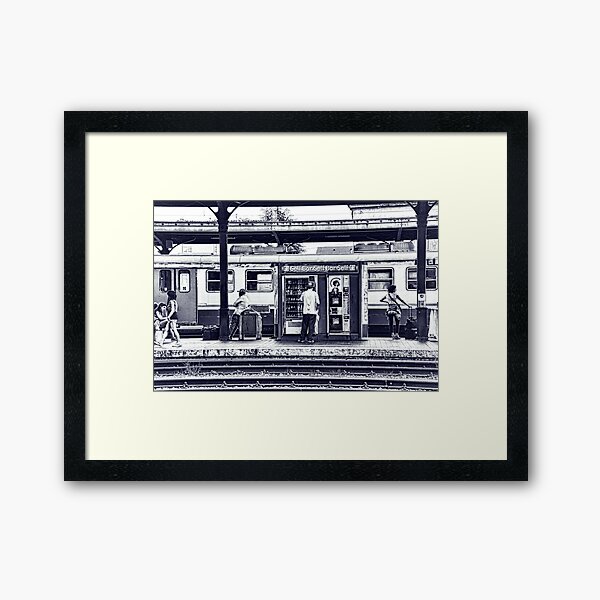 Train Station Lucca Italy Framed Art Print