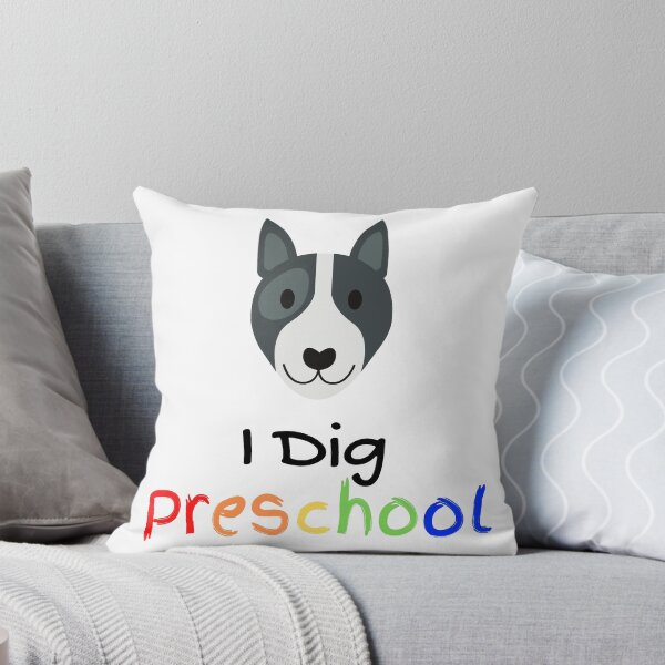 Item preview, I dig preschool, cute dog pre school (bull terrier) designed and sold by NerdyChibi.
