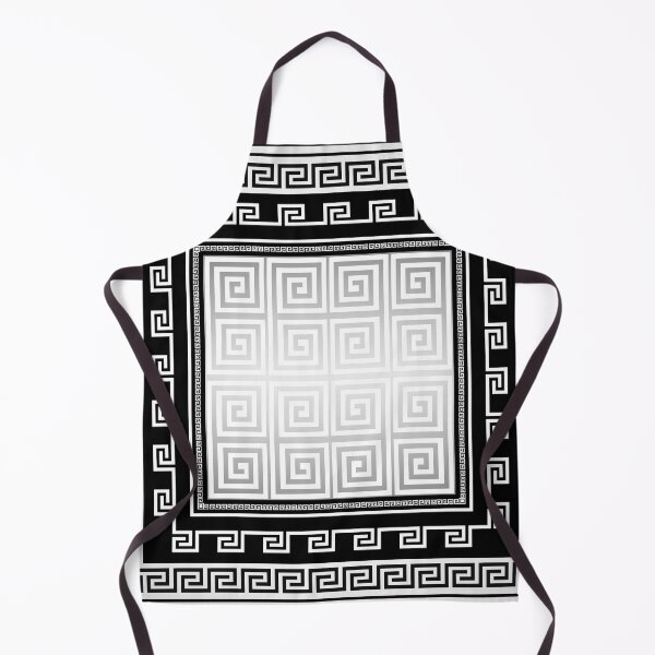 Item preview, Greek Keys Black White Silver Gray designed and sold by Yiorgos Designs.