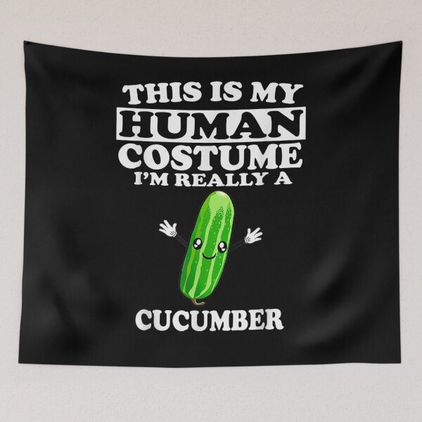 Item preview, This Is My Human Costume I'm Really A Cucumber Vegetable  designed and sold by tashiav.