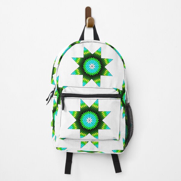 Item preview, Aqua / White/ Lime Green Native American StarQuilt Design designed and sold by JMWCD.