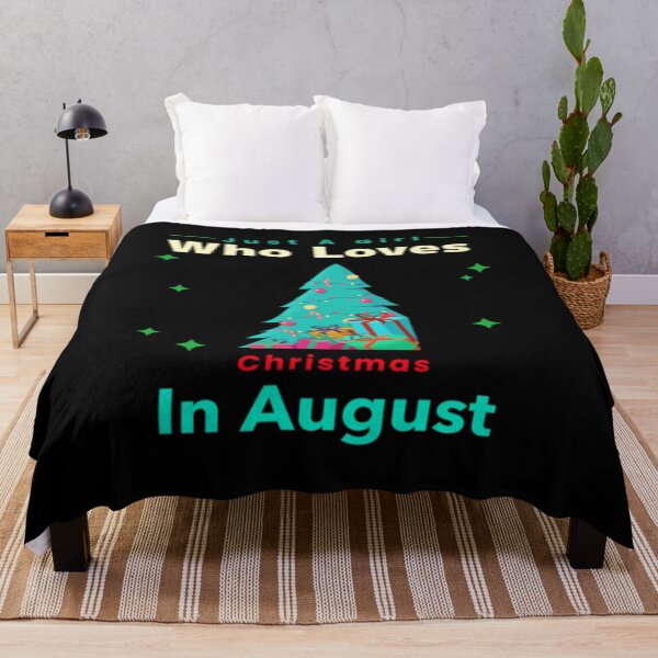 Item preview, Just A Girl Who Loves Christmas In August Gifts designed and sold by nguyenhuedn79.
