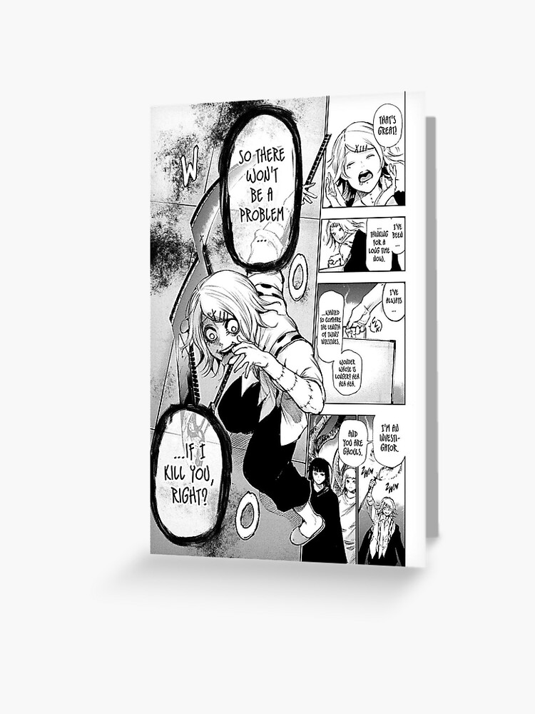 Carte De Vœux Juuzou Suzuya Manga Panel Tokyo Ghoul Par Aryryki Art Redbubble