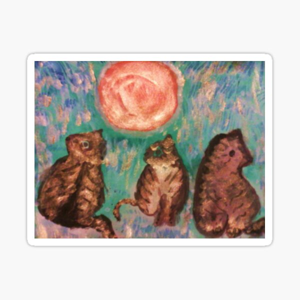 Sun Cats Sticker