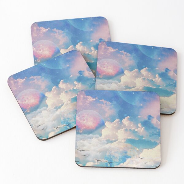 Item preview, Aesthetics, sky, space, clouds, blue, romantic, surrealism, cute, planets designed and sold by Sersery.