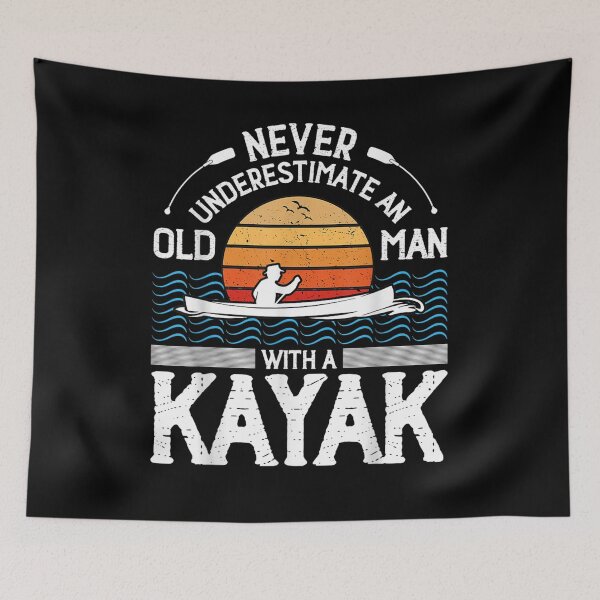 Item preview, Never Underestimate An Old Man With A Kayak Kayaking Gift  designed and sold by tashiav.