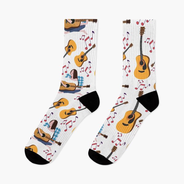 Item preview, Girl With A Guitar seamless pattern designed and sold by docferds.