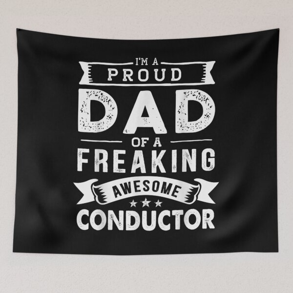 Item preview, I'm A Proud Dad Of Conductor Funny Father's Day  designed and sold by tashiav.
