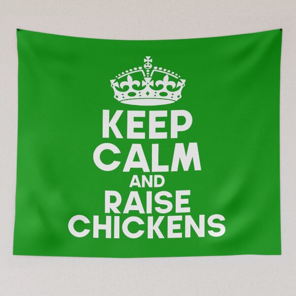 Item preview, Keep Clam And Raise Chicken Funny Farm Quote designed and sold by DesignHouse07.